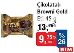 ETİ BROWNİ GOLD ÇİKOLATALI MİNİ KEK 45 G fiyat ve kampanya bilgisi
